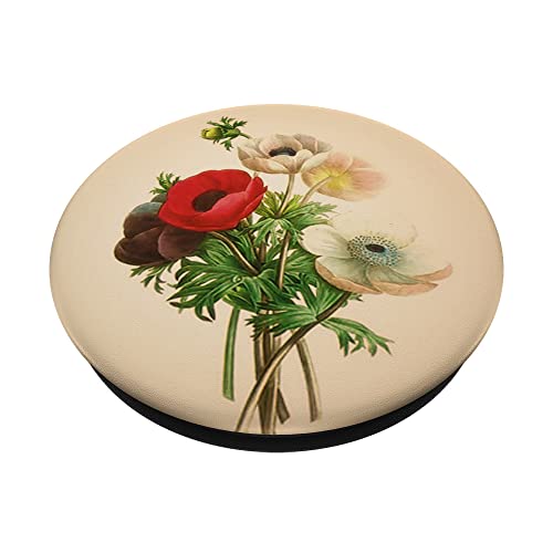 Cute Simple Wildflowers Pattern Design Floral on Beige PopSockets Swappable PopGrip