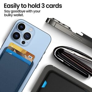 [2 Pack] Magnetic Wallet Card Holder Compatible with Apple MagSafe Wallet for iPhone 14 Pro Max/14 Pro/14/14 Plus/13 Pro Max/13 Pro/13/13 Mini/ 12 Series,MidnightBlue