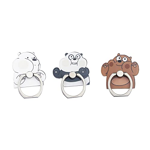 GSHOPVV Cute Polar Bear Phone Ring Holder Stand Adjustable Universal Finger Alloy Ring Holder for iPhone