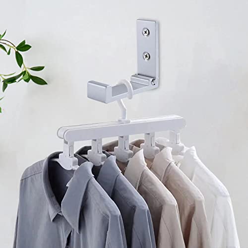 Folding Coat Hooks，4pcs Wall Hooks for Hanging Backpack Coat Kitchen Towel Hook， Backpack Wall Hooks Heavy Duty， Aluminum Alloy Headphone Holder Hooks No Rust Wall Mounted for Hat Bags Jackets