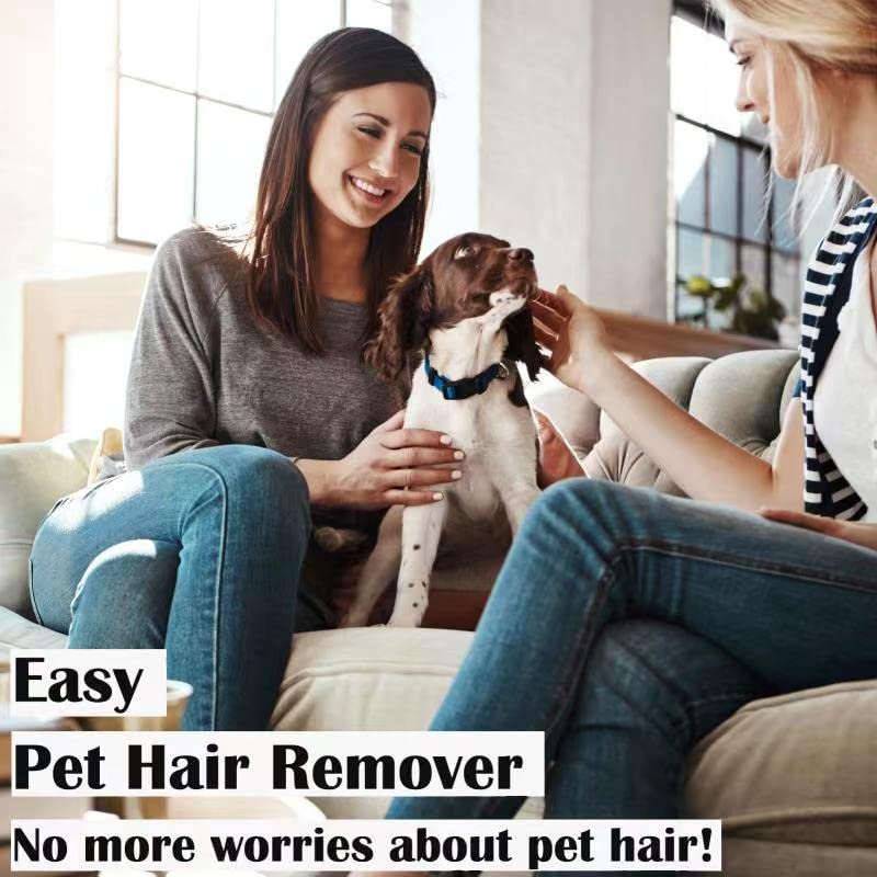 Pet Hair Remover,Cleaner Pro Pet Hair,Reusable Dog Hair Remover &Cat Hair Remover, Multi Carpet Hair Removal Tool and Carpet Scraper, Easy Pet Fur Remover for Couch,Carpet,Furniture&Pet Towers