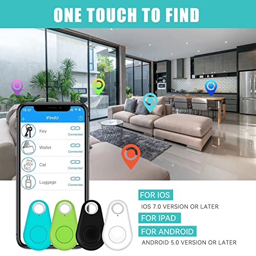 [4 Pack] Item Tracker Bluetooth Tracker Key Finder Item Locator for Kid Pet Keys Wallet All Your Things