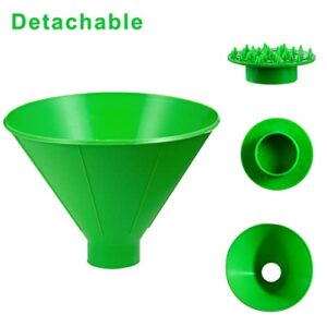 3 Pcs Magical Ice Scrapers for Car Windshield, Round Snow Scraper with Funnel, Cone-Shaped Car Snow Remover, Car Window Scraper for Ice & Snow, Car Winter Accessories, Gift for Chrismas (Green)