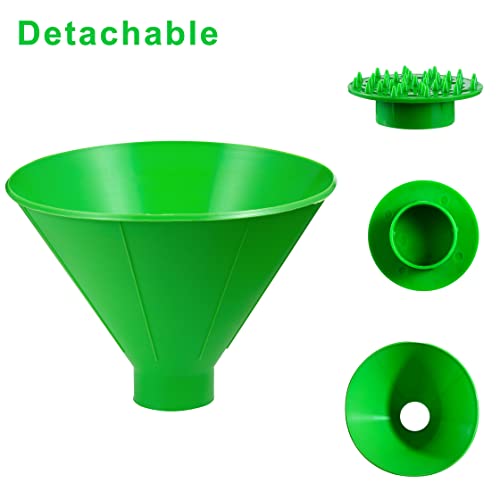 3 Pcs Magical Ice Scrapers for Car Windshield, Round Snow Scraper with Funnel, Cone-Shaped Car Snow Remover, Car Window Scraper for Ice & Snow, Car Winter Accessories, Gift for Chrismas (Green)