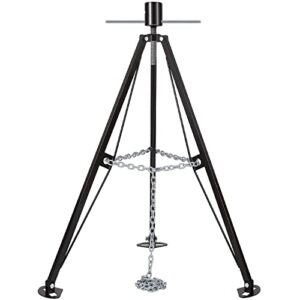 weize 5th wheel tripod stabilizer for trailer, durable king pin stabilizer adjustable from 39" to 53", 5000lb load capacity