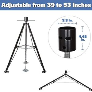 WEIZE 5th Wheel Tripod Stabilizer For trailer, Durable King Pin Stabilizer Adjustable from 39" to 53", 5000lb Load Capacity