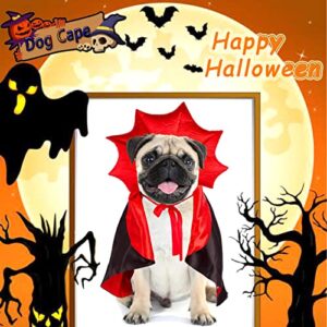 Dog Cape Costume Halloween Pet Cat Clothes Cloak Funny Costume Dog Witch Clothes Halloween Costumes for Small Medium Large Dogs Cats Puppy, Funny Dog Cosplay Dress Mantle Apparel