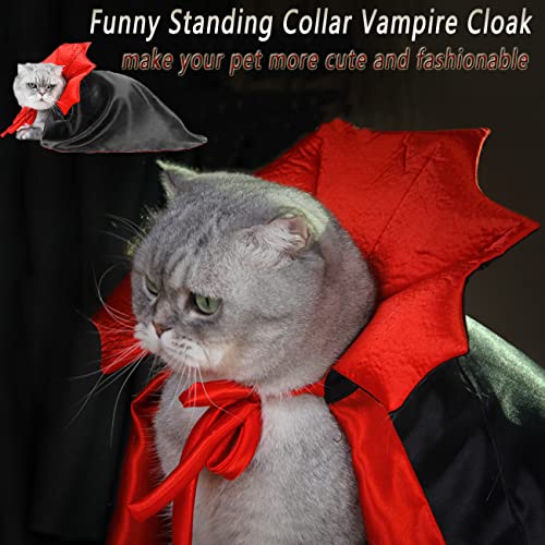 Dog Cape Costume Halloween Pet Cat Clothes Cloak Funny Costume Dog Witch Clothes Halloween Costumes for Small Medium Large Dogs Cats Puppy, Funny Dog Cosplay Dress Mantle Apparel