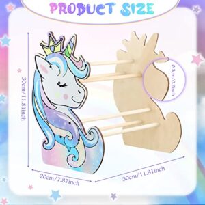 Unicorn Girls Headband Holder Hair Hoop Headband Organizer Girls Hair Accessories Organizer DIY Headband Display Stand Headband Storage Hairband Rack Holder Home Room Decors for Kids