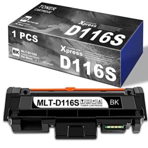 hiyota (su844a) mltd116s d116s black toner cartridge compatible replacement for samsung mlt-d116s d116s mlt d116s xpress m2825dw m2825wn m2835 m2675fn m2676n m2676fh m2875fw m2875fd m2625, 1 pack