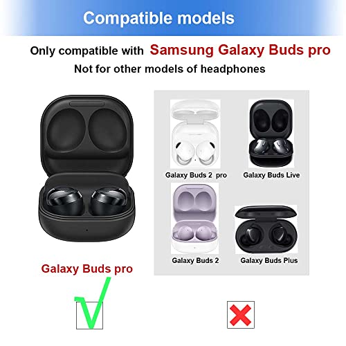 Premium Memory Foam Tips Replacement for Samsung Galaxy Buds pro. No Silicone Eartips Pain.odesoy pro Ear Tips Fit in The Charging Case, (S/M/L, Black,3 Pairs)