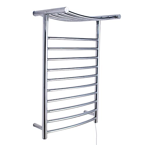 Electric Heating Towel Rack Thermostatic Heating Household Bathroom Bathroom Stainless Steel Towel Rack,Silver