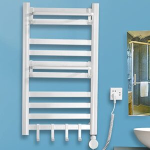 constant temperature electric heating towel rack bathroom toilet towel rack hanging rod rack,white