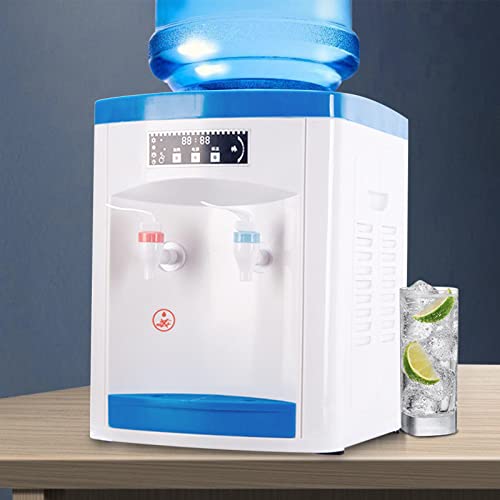 Top Loading Water Cooler Dispenser - Tri Temp Dispense, 5 Gal Countertop Electric Hot&Cold Water Dispenser 5-18L 550W 110V