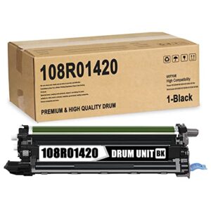 1-pack 6510/6515 108r01420 black drum unit - uotyue compatible 108r01420 remanufactured drum unit replacement for xerox phaser 6510dnm 6510dn 6510dni 6510n printer (high yield)