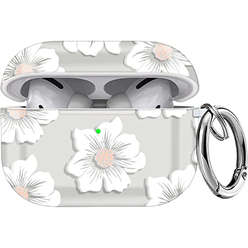 Maxjoy Airpods Pro 2nd Generation Case 2022,Cute Airpods Pro 2nd Generation Case, Airpods Pro 2 Case Cover with Keychain for Women Girls (Morning Flower)