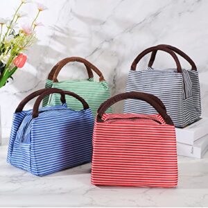 Nuogo 12 Pieces Insulated Lunch Bag Reusable Lunch Box Thermal Lunch Bag Soft Liner Lunch Bags Leakproof Tote Bag for Women Men Office Work School Picnic Beach Fishing