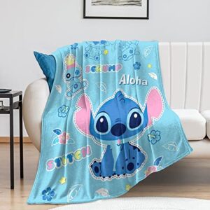 cartoon anime blankets soft flannel throw blanket gifts suitable for kids and adults,warm home bed sofa christmas/halloween blanket suitable for all season（50"x40"）