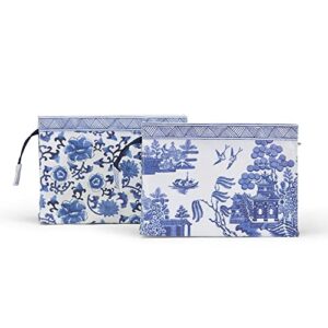 two's company chinoiserie multipurpose pouch assorted 2 designs