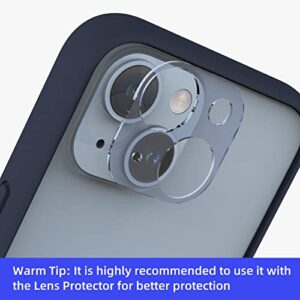 K TOMOTO Compatible iPhone 14 Bumper Case (6.1 Inch), Liquid Silicone Bumper Case [Shock-Absorb] [Raised Edge Protection] [Drop Protection] [Silky and Soft Touch] Frame Bumper Case, Navy Blue