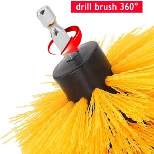 20Piece Drill Brush Attachments Set, Bathroom Surfaces Tub, Shower, Tile and Grout All Purpose Power Scrubber Cleaning Kit –Grout Drill Brush Set – Drill Brushes Set Drill Brush Power Scrubber