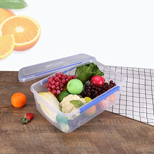 BESTonZON 2pcs Food-grade Travel Bento Snack Temperature Reusable Saver with Pp Sealing Home Easy Veggie Leak Keeper Fruits Storage Prep Take Refrigerator Containers Dishwasher