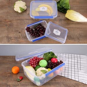 BESTonZON 2pcs Food-grade Travel Bento Snack Temperature Reusable Saver with Pp Sealing Home Easy Veggie Leak Keeper Fruits Storage Prep Take Refrigerator Containers Dishwasher