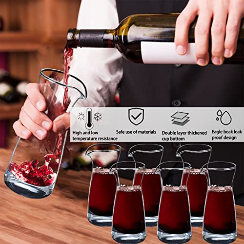 Inevoc Wine Decanter,Inevoc 6 Pack Single Serving,Mini Size Decanters,Small Individual Wine Carafes,Wine Carafe Decanter,Small Carafe for Wine Dinner Parties,Wine Tastings Transparent