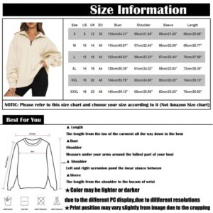 UOQAPRE Oversized Sweatshirt for Women Long Sleeve Womens Sweaters Half Zip Pullover Women Clothes for Girls Christmas Pink