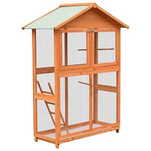 golinpeilo bird cage solid pine & fir wood 49.4"x23.4"x64.6"