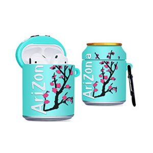 compatible with airpods cases, cute 3d soft silicone cartoon cool pods case, shockproof protective drinking funny cover shell gift for kids boys girls teens women compatible with airpods 2/1 case