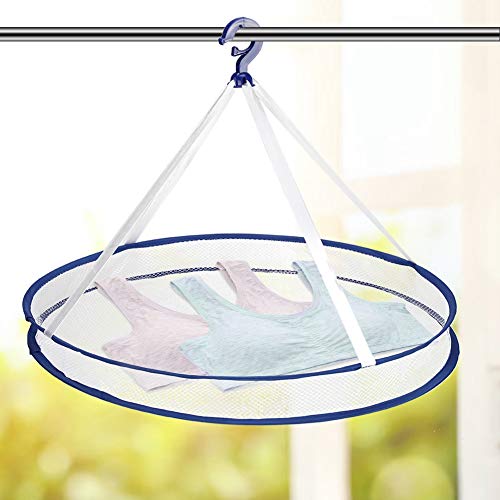 TOPINCN Mesh Hanging Dryer Rack,Quality Folding Drying Rack Foldable Clothes Laundry Hanging Net Single Layer Sweater Drying Rack for Home Use