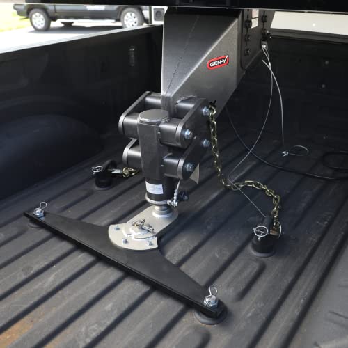 GEN-Y GH-21003 GoosePuck 5" Offset Gooseneck Ball for OEM Puck Mount System fits Chevy and GMC Long Bed 2020 to 2023-25,000LB Towing Capacity