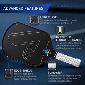 JOOLA Ben Johns Hyperion CFS 16mm Swift Pickleball Paddle - USAPA Approved for Tournament Play - Carbon Fiber Pickle Ball Racket - Maximum Speed with High Grit & Spin