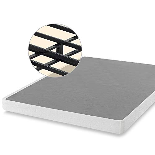 Zinus 5 Inch Metal Smart Box Spring, Twin & 6 Inch Green Tea Memory Foam Mattress / CertiPUR-US Certified / Bed-in-a-Box / Pressure Relieving, Twin, White