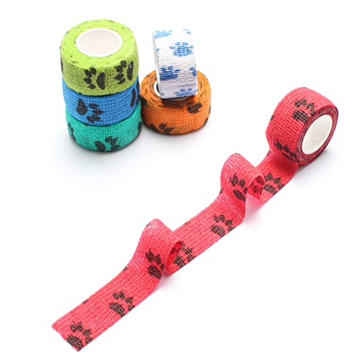 Jegtew Self Adhesive Bandage Wrap, Vet Wrap Cohesive Bandages for Dogs Horses Pet Animals for Wrist Healing Ankle Sprain and Swelling