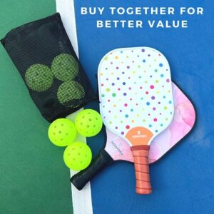 Aieoposo Pickleball Paddles, Pickleball Gift, Fiberglass Pickleball Rackets, Wristbands and Pickleball Cover - Indoor & Outdoor Pickleball Set for Beginners & Intermediate Players