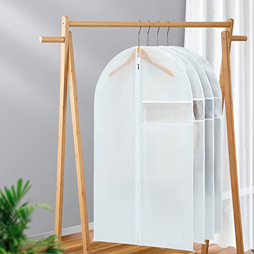 CIMLORD 24"X40" 6PACK Clear Garment Bags for Hanging Clothes Plastics Suit Cover Bags for Closet Storage Suit for Suits,Coats,Shirts,Jackets,Sweaters