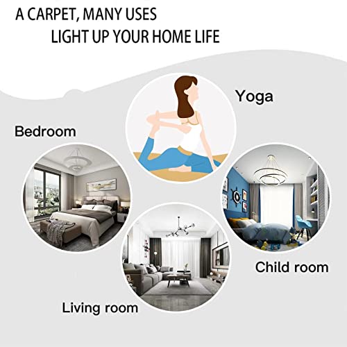 Beach Blue Ocean Area Rug, Transparent Water Waves Non-Slip Carpet, Fluffy Soft Machine Washable Indoor Carpet Suitable for Living Room Bedroom Office Dining Room Boy Girl Room5x6ft