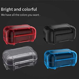 FEDAI Earphone Case, ABS Resin Hard Storage Box Multifunction Protective Case for Earphone, Earbud, in-Ear Monitor Eartip(Black)