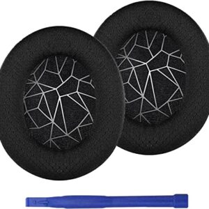 Arctis 9X Replacement Earpads Printing Mesh Ear Cushions for SteelSeries Arctis 1/3/5/7/9 Arctis Pro Arctis 9X Headphones Noise Canceling Headset Ear Pads Earmuff Repair Parts (Black+White)