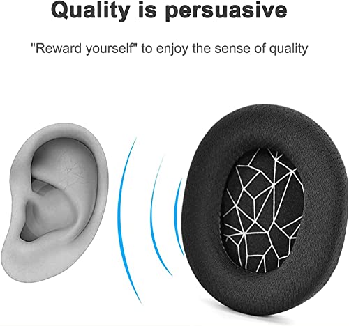 Arctis 9X Replacement Earpads Printing Mesh Ear Cushions for SteelSeries Arctis 1/3/5/7/9 Arctis Pro Arctis 9X Headphones Noise Canceling Headset Ear Pads Earmuff Repair Parts (Black+White)