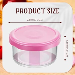 12 Pcs Small Glass Condiment Containers with Lids Glass Jars with Lids Salad Dressing Container glass Food Storage Containers Reusable Sauce Cups Mini Glass Jars for Picnic Travel 2.53 oz