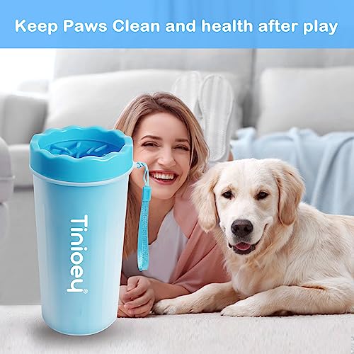 Dog Paw Cleaner for Large Dogs (with 3 Towels & Dog Bath Brush), Dog Paw Washer, Paw Buddy Muddy Paw Cleaner, Pet Foot Cleaner