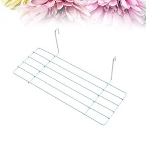 3pcs White Hanger Photo for Panel, Mountable Shelf, Panel Xcm Artworks Mount Mesh Flower Storage Office Size Mounted X Wire Picture Grille, Small, Organizer Frame Display, with