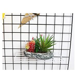 3pcs White Hanger Photo for Panel, Mountable Shelf, Panel Xcm Artworks Mount Mesh Flower Storage Office Size Mounted X Wire Picture Grille, Small, Organizer Frame Display, with