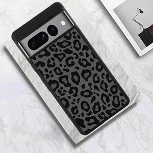 KANGHAR Case Compatible with Google Pixel 7 Pro,Black Leopard Design,Tire Texture Non-Slip +Shockproof Rugged TPU Protective Case for Pixel 7 Pro-Leopard Pattern