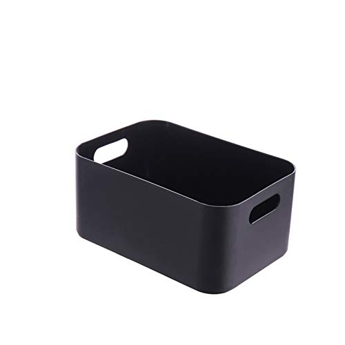 XIANGLIANG Soft Sided Storage Bins Basket Storage Sundries Box Basket Plastic Storage Storage Snack Cosmetic Housekeeping & Organizers Christmas Organizing, Black, (BcGvVCiwo)