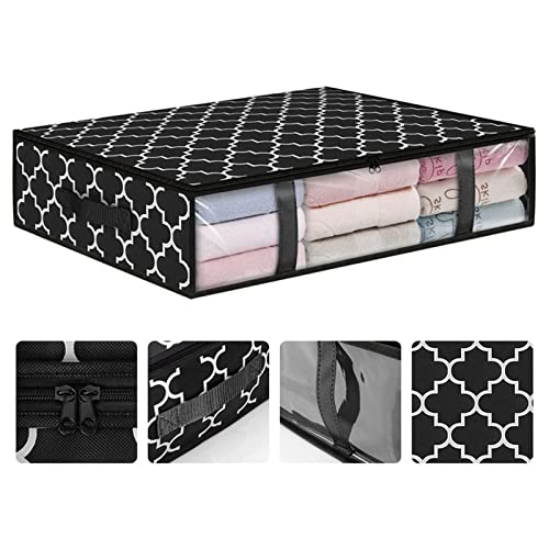 XIANGLIANG Storage Containers for Blankets 1 Pack Storage Bins Clothes Storage Foldable Blanket Storage Bags Under Bed Storage Containers For Organizing Clothing Storage Bins for Shoes