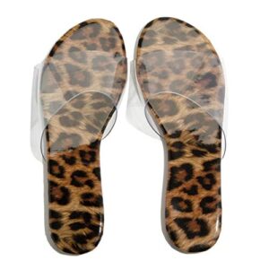 Summer Beach Slipper Women Fashion Casual Grain Sandals Flat Leopard Shoes Women's slipper Soft Memory